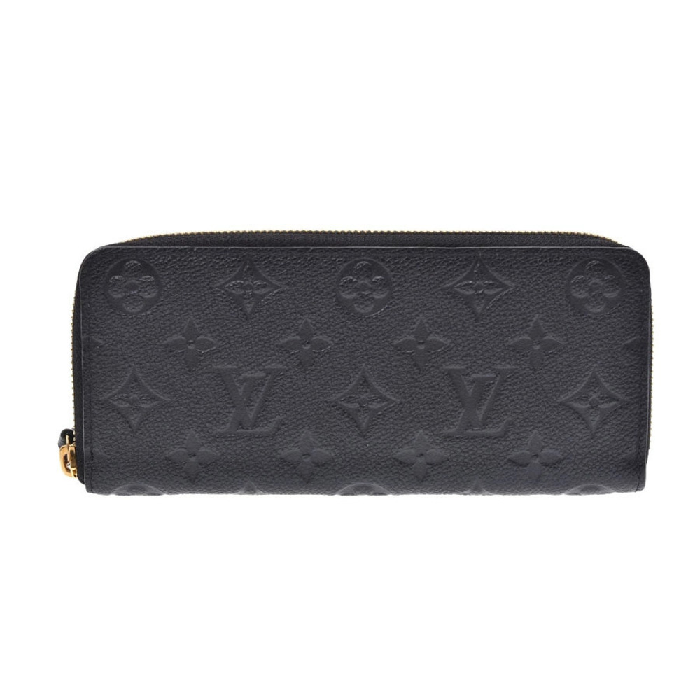 Louis Vuitton Empreinte Portefeuille Clemence Black Leather Long Wallet